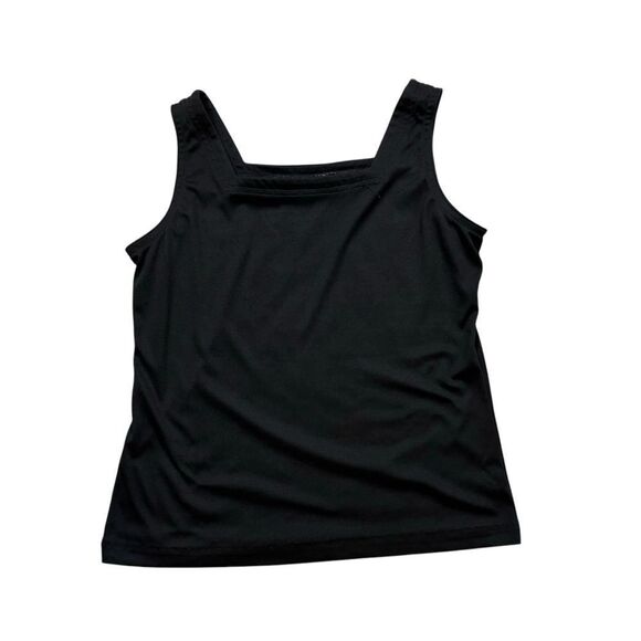 Ladies Vintage Joanna Brand Black Square Neck Tank‎ Top Size Large - Picture 5 of 7